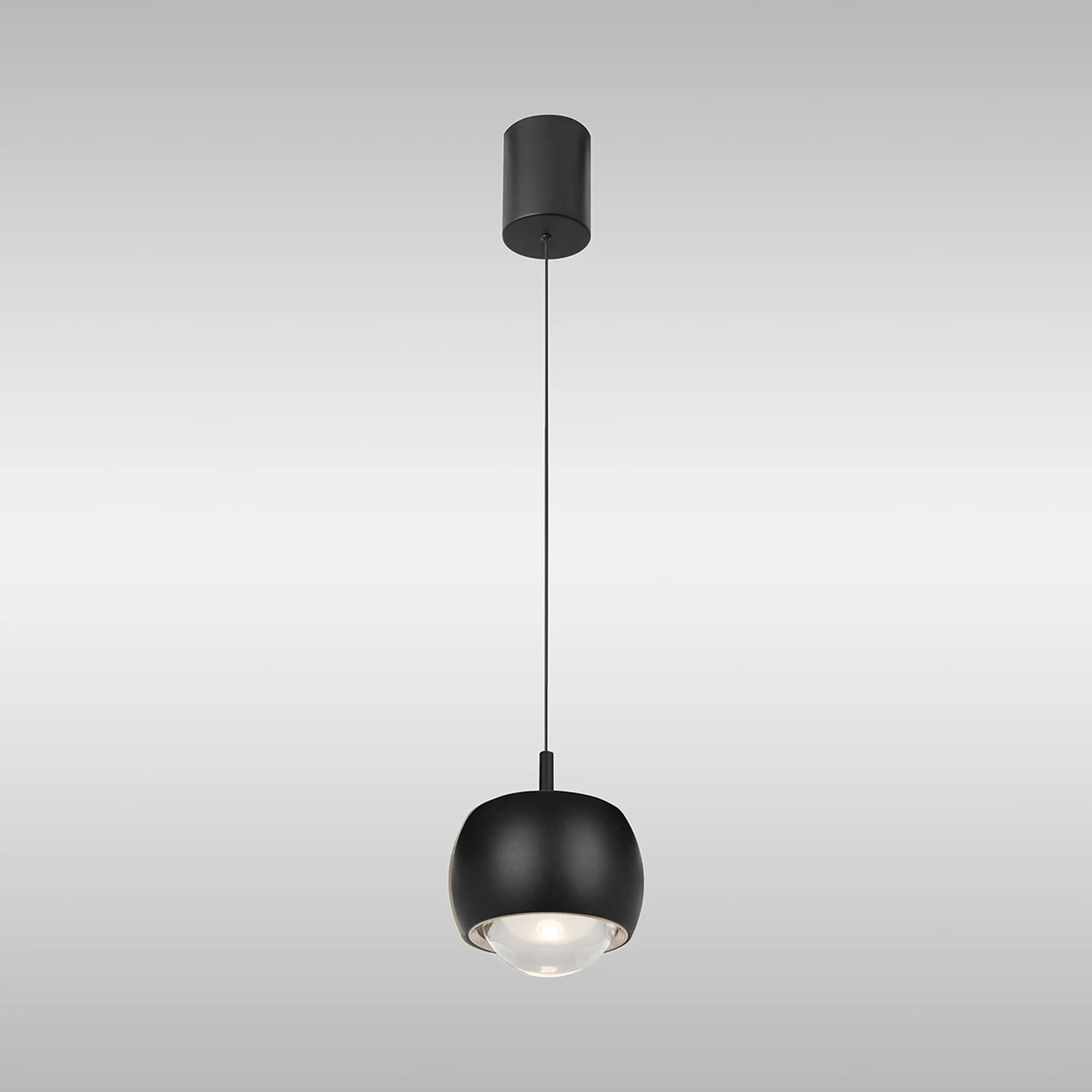Roller Rise And Fall Pendant 12W LED Black M8406  Mantra Roller